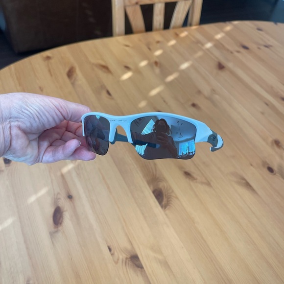 Oakley White and Gray Performance Sunglasses - Picture 7 of 8